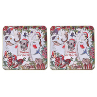 Banksia Red Christmas in a Gum Tree Tin Handmade Caramel Fudge 150g - 2 Pack