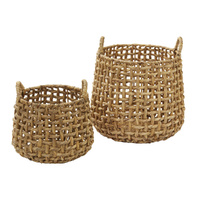Amalfi Anguila Woven Basket Set of 2 - Natural