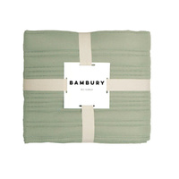 Bambury Flinders Embossed Bed Runner - Sage