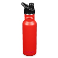 Klean Kanteen Classic 18oz / 532ml Classic Narrow Sport Cap Bottle - Tiger Lily