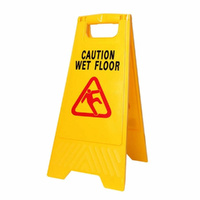 Chef Inox A Frame Wet Floor Caution Sign - Yellow 