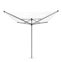 Brabantia Rotary Dryer Lift-O-Matic 4 Arm / 60m With Soil Spear - Silver