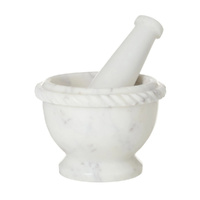 Society Home Margot Marble Mortar & Pestle White