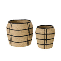 Amalfi Trace Baskets Set of 2 - Natural