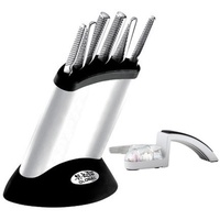 GLOBAL Synergy PLUS Mino SHARPENER Knife Block Set **BNIB**  