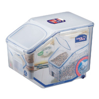 Lock & Lock Classic 12 Litre Rice Storage Container W/ Flip Top Lid & Cup