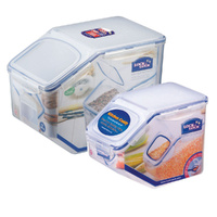 Lock & Lock Classic 2 Piece Rice Storage Container Set W/ Flip Top 