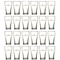 Crown Nucleated Headmaster 285ml Beer Conical Glasses - Set of 24