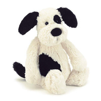 BASHFUL BLACK & CREAM PUPPY MEDICUM "FREE POSTAGE" BAS3BCP