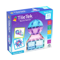 TileTek Tile 22 Piece Pastel Dome Set Age 3+