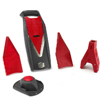 Borner Vital Vitaminactivator Mandoline Food Slicer V Slicer - Grey & Red