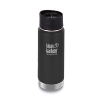 NEW KLEAN KANTEEN INSULATED WIDE 16oz 473ml SHALE BLACK BPA Free Water Bottle 