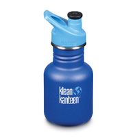 NEW KLEAN KANTEEN KID 355ml 12oz SPORTS SURFS UP BLUE BPA FREE Water Bottle