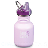 KLEAN KANTEEN KID 355ML 12 OZ SIPPY SUGAR PLUM PURPLE BPA FREE WATER BOTTLE SAVE !