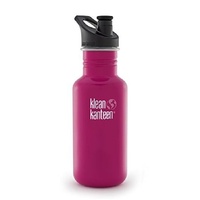 KLEAN KANTEEN THE ORIGINAL 532ML 18OZ BPA FREE WATER BOTTLE - DRAGON FRUIT PINK