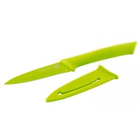 SCANPAN SPECTRUM SOFT TOUCH UTILITY KNIFE W/ SHEATH  - GREEN BRAND NEW SAVE 