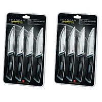 Scanpan Spectrum 8pc Jumbo Steak Knife Set - Black 8 Piece