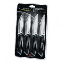 Scanpan Spectrum 4pc Jumbo Steak Knife Set - Black 4 Piece