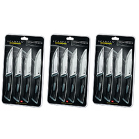 Scanpan Spectrum 12pc Jumbo Steak Knife Set - Black 12 Piece