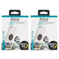 2 X Nite Ize Steelie ORBITER DASH 2 Pack Mount Kit Magnetic Phone Mount System