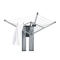 Brabantia Wall Fix Fold Away 24m Clothes Line W/ Storage Box - Wall Mount Washing