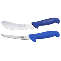 F Dick 2pc 15cm Skinning 8226415 & 15cm Boning 8299115 Butcher Knife Set - 2 piece 