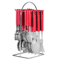 Avanti Red 24 Piece Stainless Steel 24pc Hanging Cutlery Set 16722