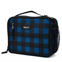 NEW PACKIT VERTICAL COOLER LUNCH BAG FREEZE AND GO - NAVY BUFFALO PACK IT USA DESIGN