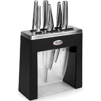 Global Kabuto 7pc Knife Block Set 7 Piece - Black