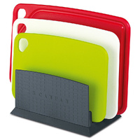 Scanpan Spectrum 4pc Chopping Board Set w/ Stand Kitchen Cutting Colour Coded 4 piece