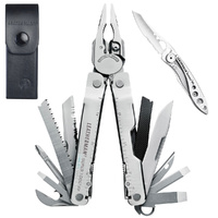 Leatherman SUPERTOOL 300 Stainless Steel Multi-Tool & Leather Sheath & Skeletool Kbx