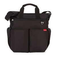 NEW SKIP HOP DUO SIGNATURE NAPPY DIAPER BABY BAG W/ CHANGING MAT - BLACK SKIPHOP