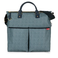 New SKIP HOP DUO Special Edition Nappy Baby Bag W/ Changing Mat BLUE PINPOINT STRIPE SH200309