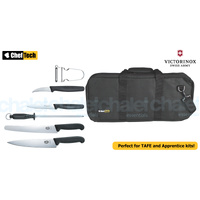 7PC VICTORINOX APPRENTICE PATISSERIE CHEF KNIFE SET BLACK BAG COOKS KNIVES 74199