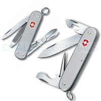 VICTORINOX SWISS ARMY Alox CLASSIC SD + PIONEER SILVER Combo Pocket Knife SAVE!