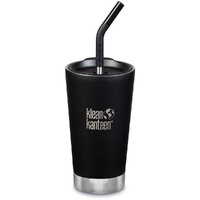 Klean Kanteen Insulated Tumbler W/ Straw Lid 16oz 473ml - Shale Black