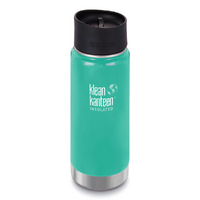 NEW KLEAN KANTEEN INSULATED WIDE 16OZ 473ML SEA CREST AQUA TEA COFFEE WATER SOUP