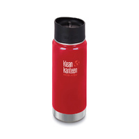 Klean Kanteen 16oz Wide Insulated Cafe Cap Bottle - Mineral Red