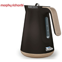 New MORPHY RICHARDS Scandi Aspect BLACK Kettle W/ Wood Trim 100007 Boiler Jug