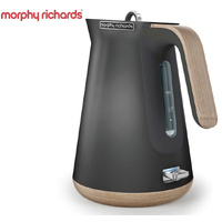 New MORPHY RICHARDS Scandi Aspect TITANIUM Kettle W/ Wood Trim 100006 Boiler Jug