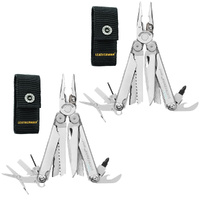 Leatherman 2 x Wave Plus + Stainless Steel Multi Tool & Nylon Sheath