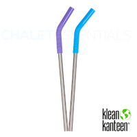 KLEAN KANTEEN 2 PACK STEEL STRAW SET COLOUR 6130 , PINTS & TUMBLERS , 8MM