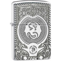 ZIPPO ANNE STOKES DRAGON DREAMS HIGH POLISH CHROME ARMOUR LIGHTER GIFT BOX 98962