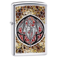 ZIPPO DRAGON HIGH POLISH CHROME FUSION ANNE STOKES LIGHTER GIFT BOX 99216
