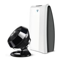 VORNADO VORTEX AC500 AIR PURIFIER WHITE & 600 BLK FLOOR FAN AIR CIRCULATOR