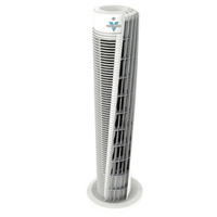 VORNADO VORTEX 143 COMPACT TOWER AIR CIRCULATOR FLOOR FAN LINEN W/ REMOTE