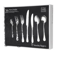 Stanley Rogers Manchester 56 Piece Stainless Steel Cutlery Set - 56pc