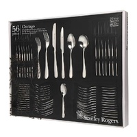 Stanley Rogers Chicago 56 Piece Stainless Steel Cutlery Set - 56pc
