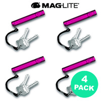 NEW MAGLITE HOT PINK 4 X SOLITAIRE FLASHLIGHT MADE IN USA