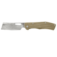 GERBER FLATIRON DESERT TAN FOLDING CLEAVER KNIFE 31003476